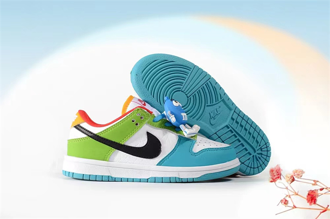 Youth Running Weapon Air Jordan 1 White/Green/Aqua Shoes 0704